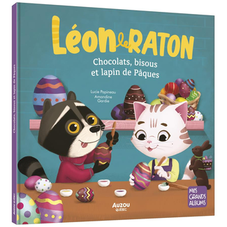 Auzou Auzou - Book, Léon le Raton, Chocolats, Bisous et Lapin de Pâques