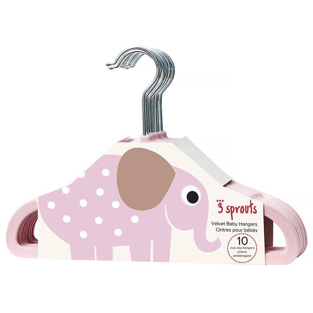 3 Sprouts 3 Sprouts Cintres Pour Enfant Elephant Rose Charlotte Et Charlie