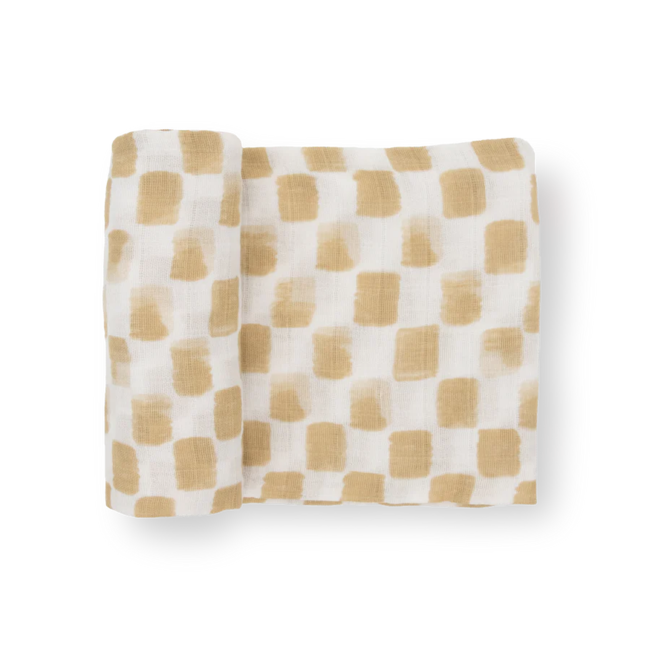 Little Unicorn Little Unicorn Single Cotton Muslin Blanket Adobe Checker