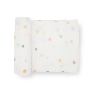 Little Unicorn Little Unicorn - Single Cotton Muslin Blanket, Party Dots