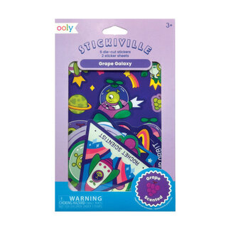 Ooly Ooly - Stickiville Scented Stickers, Galaxy Grapes