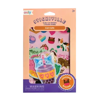 Ooly Ooly - Stickiville Scented Stickers, Cat Cafe