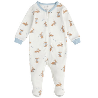 Petit Lem Petit Lem - Organic Cotton Footed Sleeper, Easter Bunny