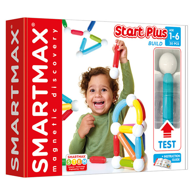 Smartmax Smartmax - Magnetic Construction Set, Start Plus Set 30 Pieces