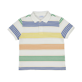 Mayoral Mayoral - Short Sleeve Polo, Multicolored Stripes