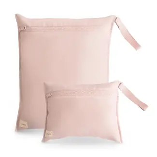 Mushie Mushie - Set of 2 Water Resistant Wet Bag, Blush