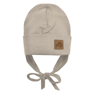 Perlimpinpin Perlimpinpin - Cotton Hat with Ears, Latte