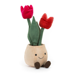 Jellycat Jellycat - Pot de Tulipes Amusant 12"