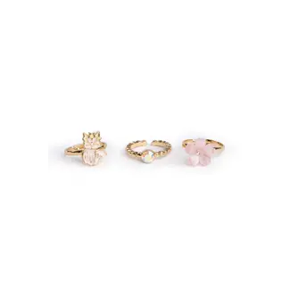 Great Pretenders Great Pretenders - Set of 3 Rings, Foxy Floral