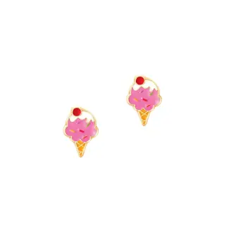 Girl Nation Girl Nation - Enamel Stud Earrings, Ice Cream