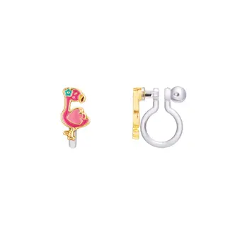 Girl Nation Girl Nation - Clip On Earrings, Pink Flamingo