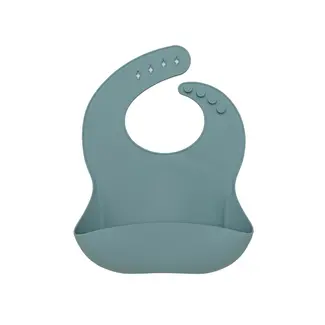 Loulou Lollipop Loulou Lollipop - Bavoir en Silicone, Ardoise