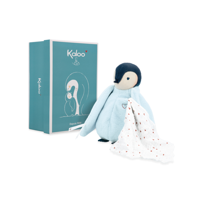 Kaloo Kaloo - Peluche Bisou, Pingouin Bleu