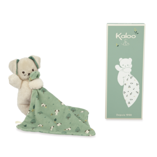 Kaloo Kaloo - Square of Softness Cuddle Teddy, Green Dog