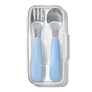 OXO - Travel Fork and Spoon Set, Blue
