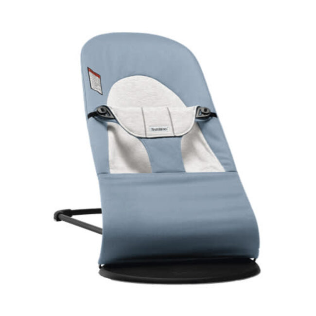 BabyBjörn BabyBjörn - Transat Balance Soft, Tissé Bleu et Gris