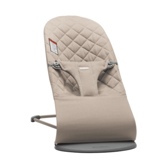 BabyBjörn BabyBjörn - Transat Bouncer Bliss, Cadre Gris Foncé, Tissé Gris Sable