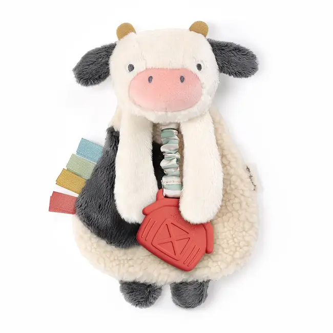 Itzy Ritzy Itzy Ritzy - Lovey Plush and Teether Toy, Cow