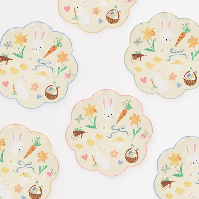 Meri Meri Meri Meri - Pack of 8 Small Paper Plates, Easter