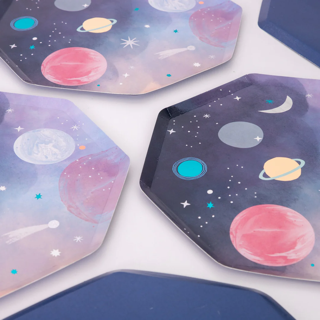 Meri Meri Meri Meri - Pack of 8 Paper Plates, Space
