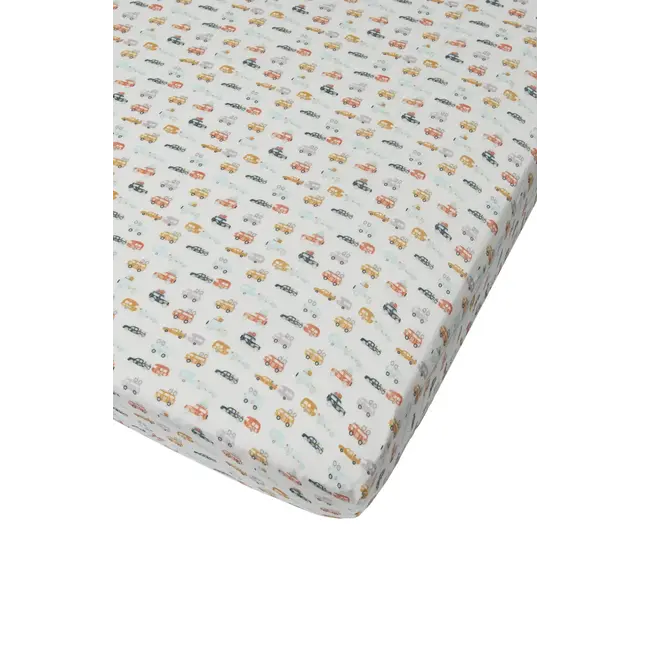 Loulou Lollipop Loulou Lollipop - Bamboo Fitted Crib Sheet, Camper Vans