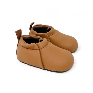 Stonz Stonz - Chaussures Souples en Cuir Végétalien Willow, Camel