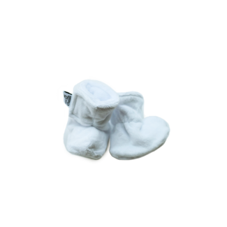 Bébé Ô chaud Bébé Ô Chaud - Baby Velcro Slippers, White