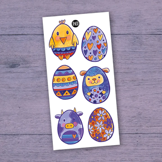 Pico Tatouages Temporaires Pico Tatoo - Temporary Tattoos, Easter Animals