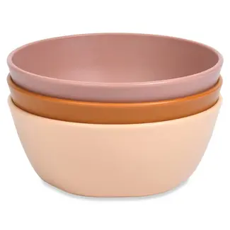 Tiny Twinkle Tiny Twinkle - Pack of 3 Polypropylene Bowls, Beige, Cinnamon and Taupe