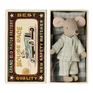 Maileg Maileg - Big Brother Mouse in Matchbox, Pajama