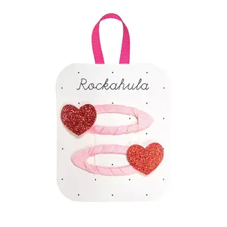 Rockahula Kids Rockahula Kids - Paquet de 2 Barrettes, Coeurs d'Amour