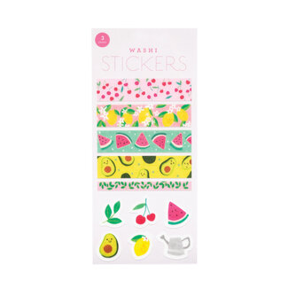 Girl of All Work Girl of All Work - Autocollants Washi, Fruits d'Été