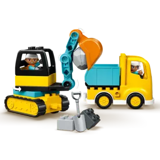 LEGO LEGO - Duplo Building Blocks, Truck and Tracked Excavator