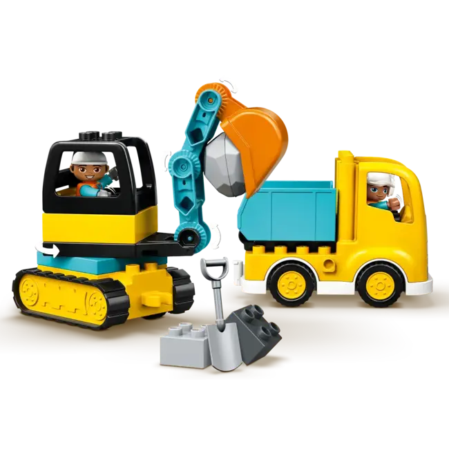 LEGO LEGO - Blocs de Construction Duplo, Camion et Excavateur