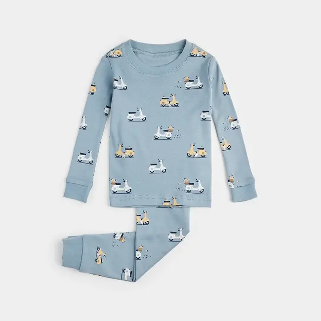 Petit Lem Petit Lem - Pyjama 2 Pièces en Coton Biologique, Scooters