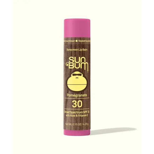 SunBum SunBum - SPF 30 Sunscreen Lip Balm, Pomegranate