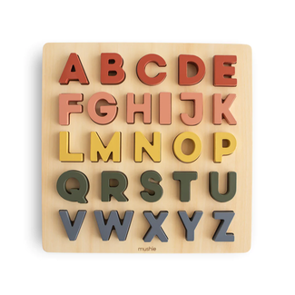Mushie Mushie - Wooden Puzzle, Alphabet