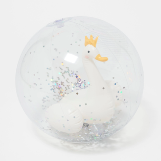 Sunny Life SunnyLife - Ballon de Plage Gonflable 3D, Princesse des Cygnes