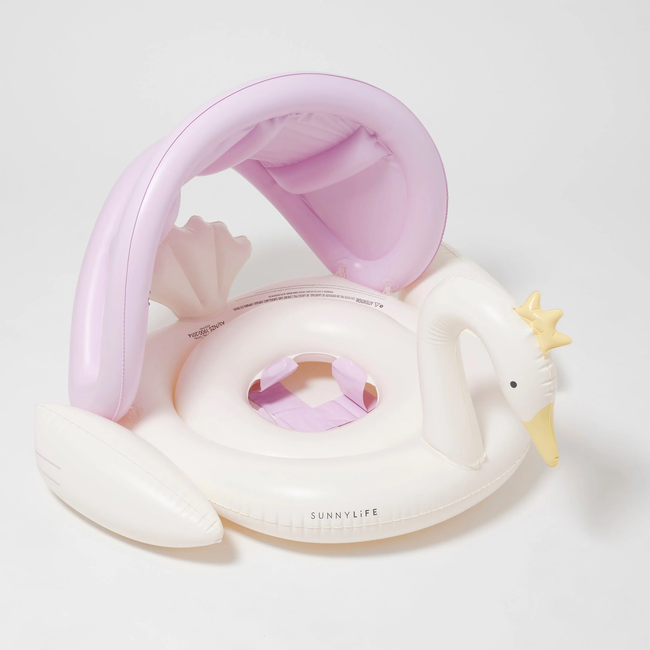 Sunny Life SunnyLife - Siège Gonflable de Piscine pour Bébé, Princesse des Cygnes