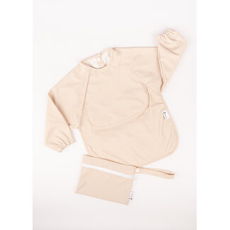 Micasso & Co Micasso & Co - Long-Sleeved Bib with Integrated Pocket, Ballerina Pink