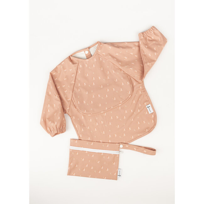 Micasso & Co Micasso & Co - Long-Sleeved Bib with Integrated Pocket, Seabed