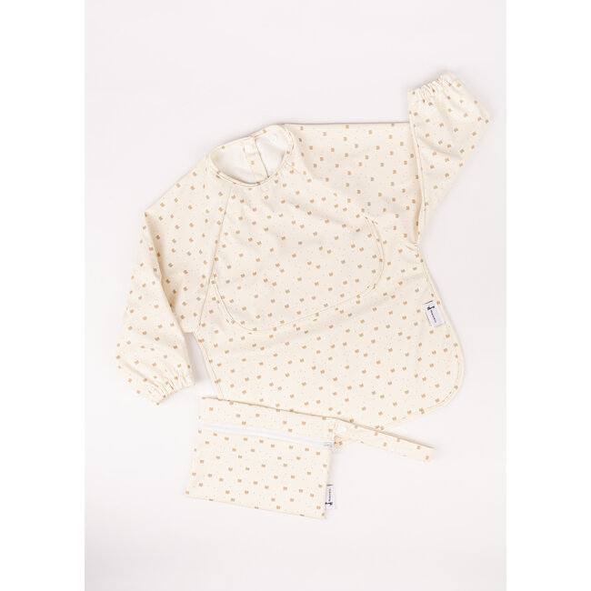 Micasso & Co Micasso & Co - Long-Sleeved Bib with Integrated Pocket, Bears