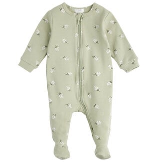 Petit Lem Petit Lem - Pyjama à Pattes en Coton Biologique, Mini Marguerites