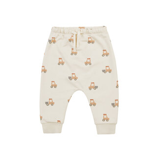Quincy Mae Quincy Mae - Organic Cotton French Terry Pants, Tractors