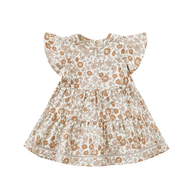 Quincy Mae Quincy Mae - Lily Ruffle Dress, Floral Garden