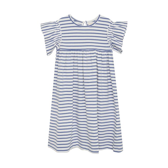 Creamie Creamie - Short-Sleeved Dress, Blue Striped