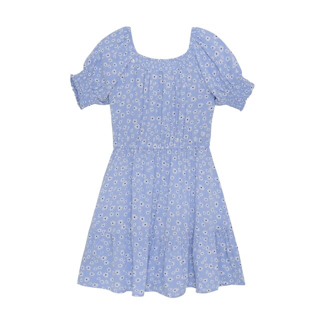 Creamie Creamie - Puff Sleeve Dress, Blue Floral
