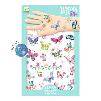 Djeco Djeco - Temporary Tattoos, Dream Butterflies