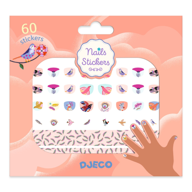 Djeco Djeco - Nail Stickers, Feathers