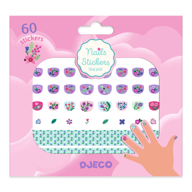 Djeco Djeco - Nail Stickers, Small Flowers